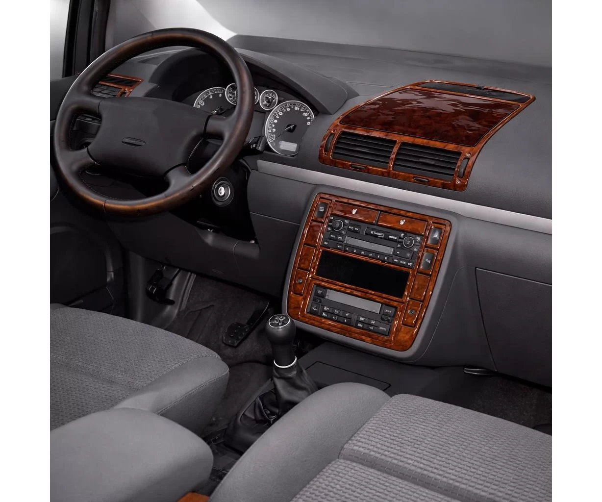 Volkswagen Sharan 04.00-12.09 Mittelkonsole Armaturendekor Cockpit Dekor 24-Teile Volkswagen Sharan 04.00-12.09 Mittelkonsole Armaturendekor Cockpit Dekor 24-Teile