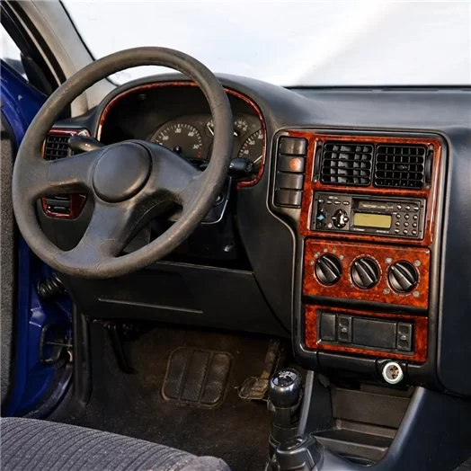 Volkswagen Polo 6N 09.94-09.99 3D Interior Dashboard Trim Kit Dash Trim Dekor 10-Parts