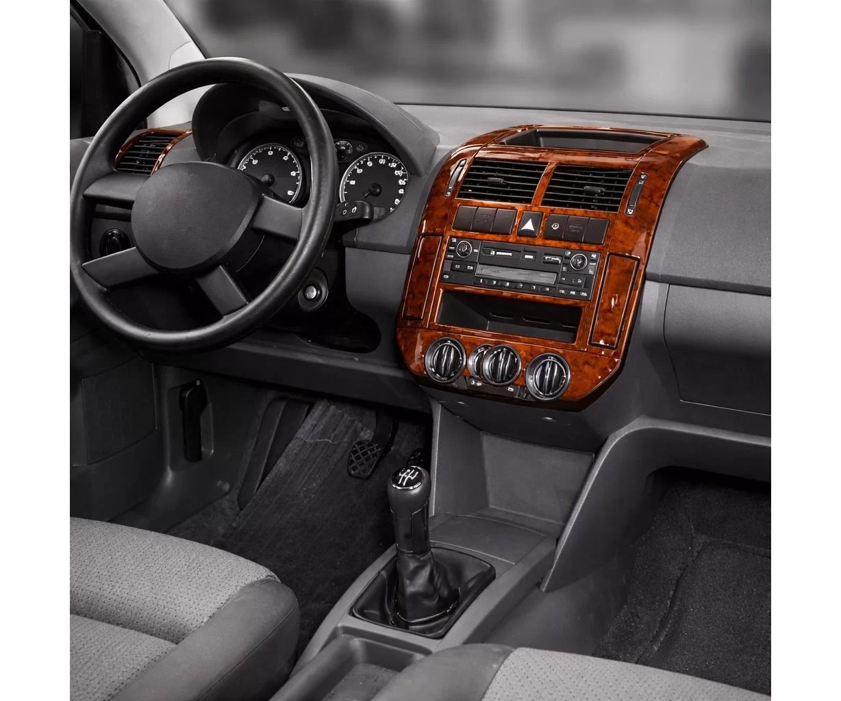 Volkswagen Polo 9N 09.01-02.05 Habillage Décoration de Tableau de Bord 14-Pièce