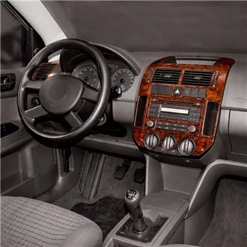 Volkswagen Polo 9N3 03.05-08.09 Habillage Décoration de Tableau de Bord 15-Pièce