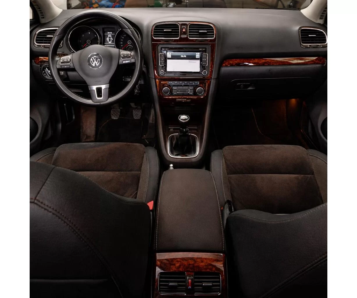 Volkswagen Polo V 6R 09.2009 Mittelkonsole Armaturendekor Cockpit Dekor 14-Teile