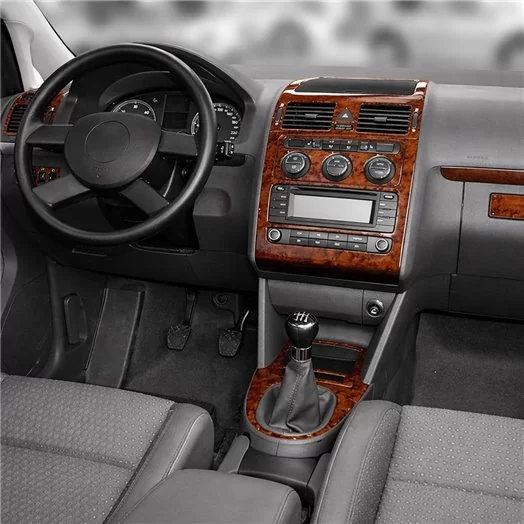 Volkswagen Touran 01.03-12.09 Mascherine sagomate per rivestimento cruscotti 11-Decori Volkswagen Touran 01.03-12.09 Mascherine sagomate per rivestimento cruscotti 11-Decori