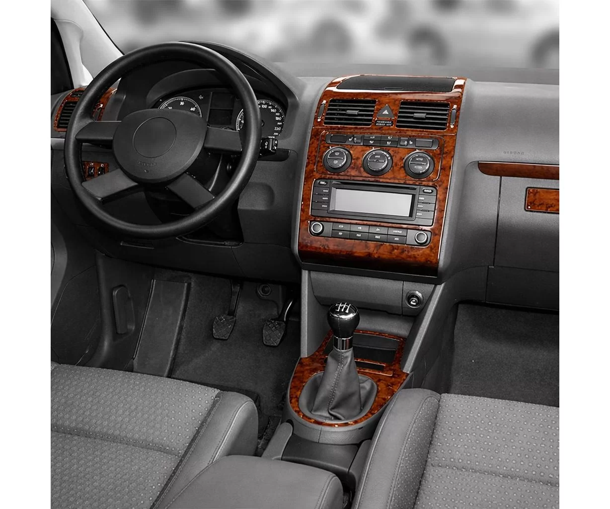 Volkswagen Touran 01.03-12.09 Habillage Décoration de Tableau de Bord 11-Pièce