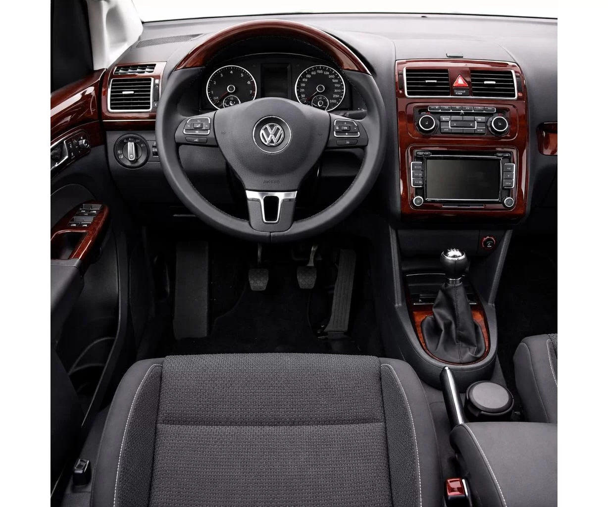 Volkswagen Touran 2010 Habillage Décoration de Tableau de Bord 12-Pièce