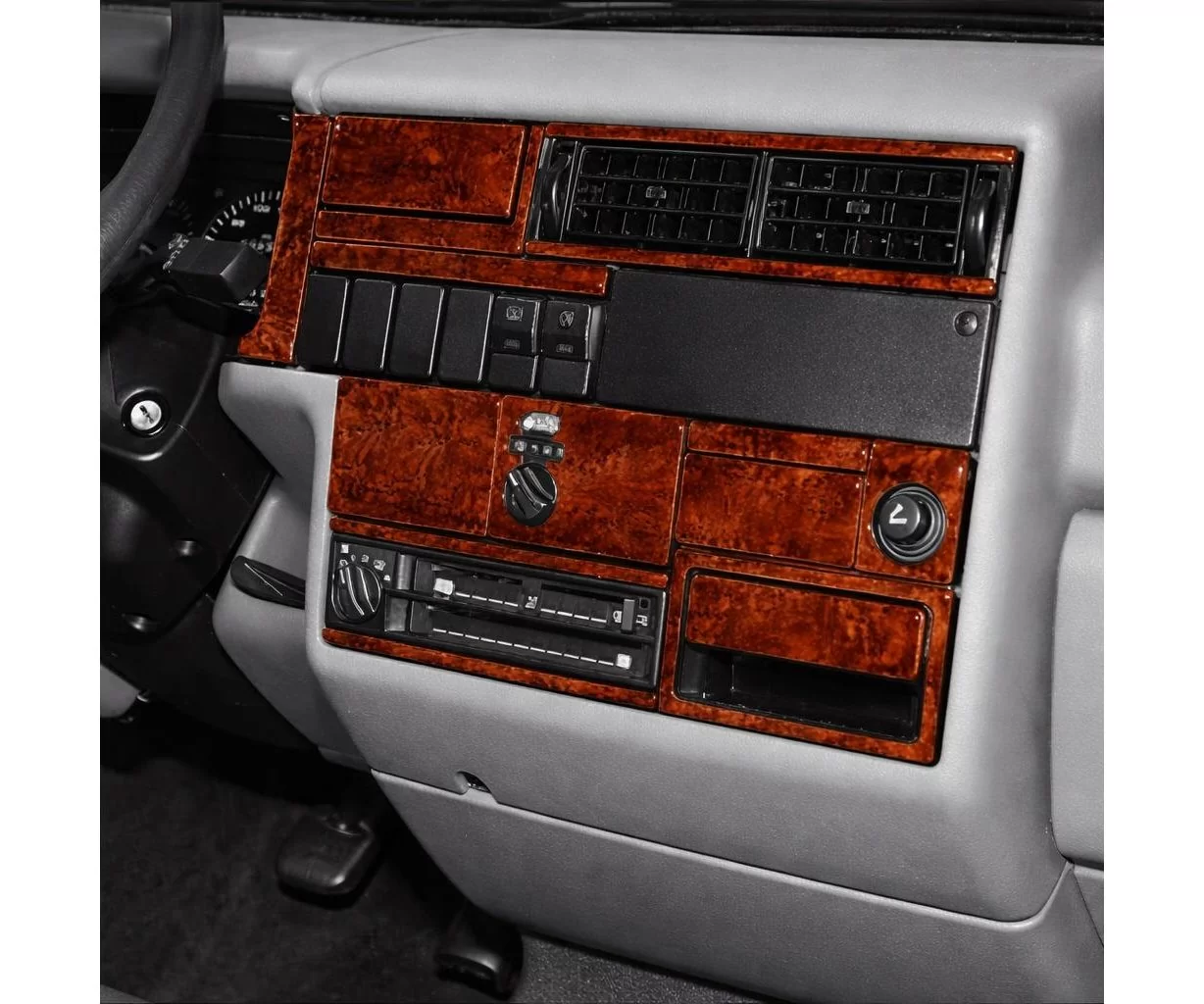 Volkswagen Transporter T4 09.90-12.95 Habillage Décoration de Tableau de Bord 27-Pièce