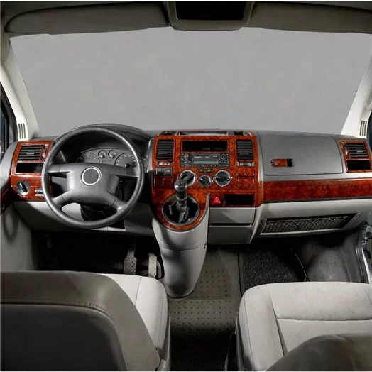 Volkswagen Transporter T5 08.03-08.09 Mascherine sagomate per rivestimento cruscotti 29-Decori