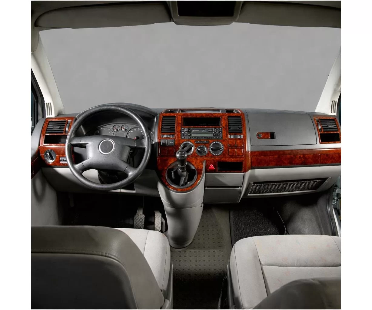 Volkswagen Transporter T5 08.03-08.09 Habillage Décoration de Tableau de Bord 29-Pièce