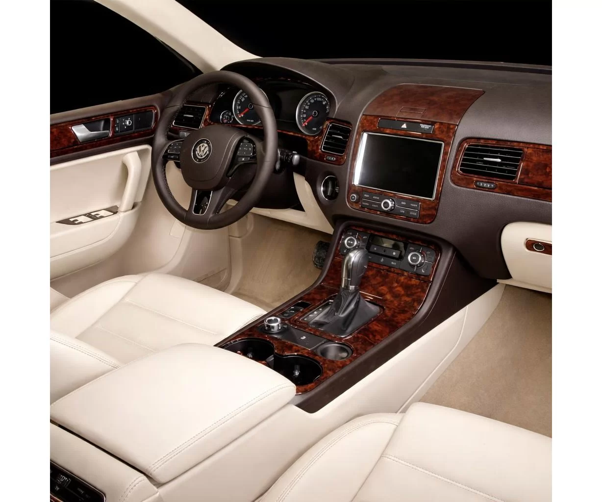 Volkswagen Touareg II 2010-2018 Habillage Décoration de Tableau de Bord 22 Pièce Volkswagen Touareg II 2010-2018 Habillage Décoration de Tableau de Bord 22 Pièce