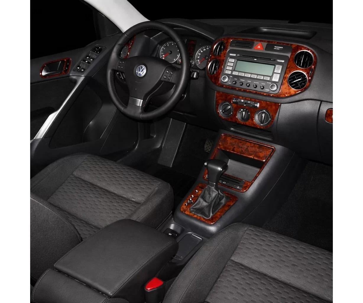 Volkswagen Tiguan 2010-UP Ensemble Complet, Manual Gearbox AC Control BD Décoration de tableau de bord