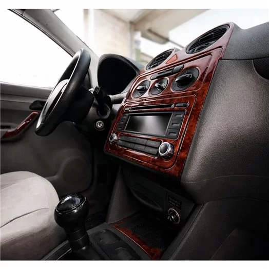 Volkswagen Caddy 01.04-08.09 Mittelkonsole Armaturendekor Cockpit Dekor 16-Teile