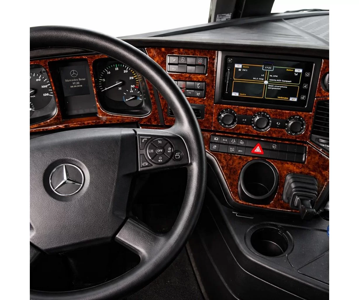 Mercedes Actros Antos 09.2016 Mittelkonsole Armaturendekor Cockpit Dekor 24-Teile