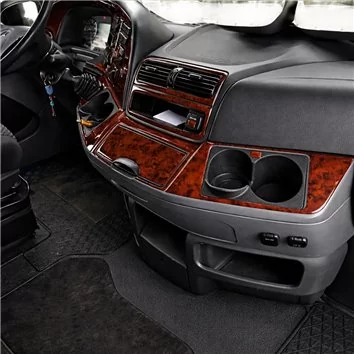 Mercedes Actros Full Set 04.03-08.11 Mascherine sagomate per rivestimento cruscotti 42-Decori