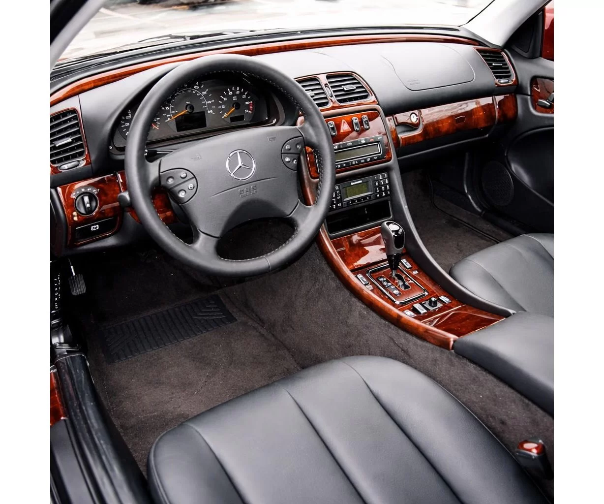 Mercedes Benz W208 CLK 1997–2003 Habillage Décoration de Tableau de Bord 14-Pièce Mercedes Benz W208 CLK 1997–2003 Habillage Décoration de Tableau de Bord 14-Pièce