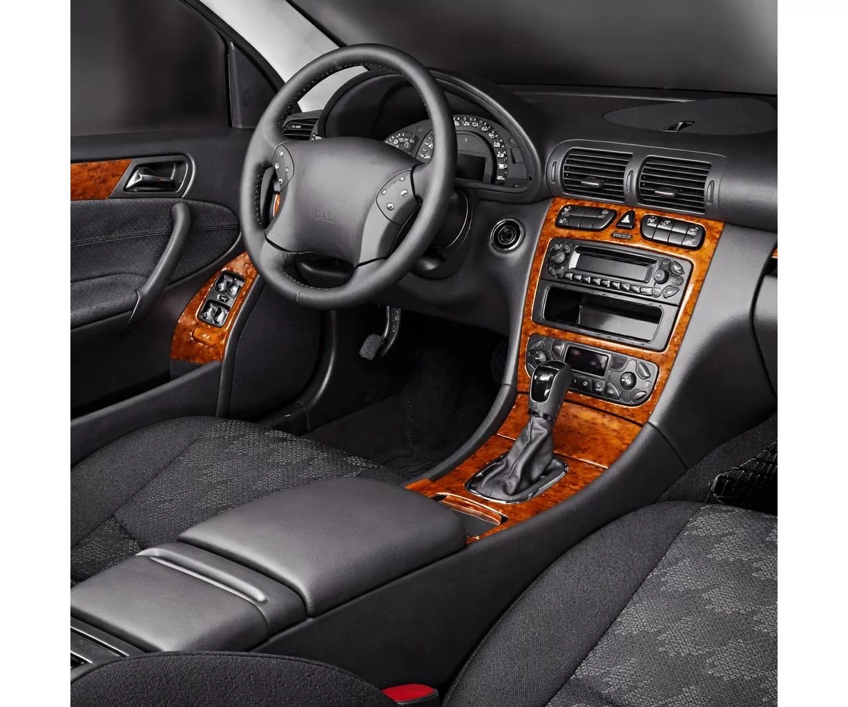 Mercedes C-Class W203 05.00-12.06 Mittelkonsole Armaturendekor Cockpit Dekor 16-Teile