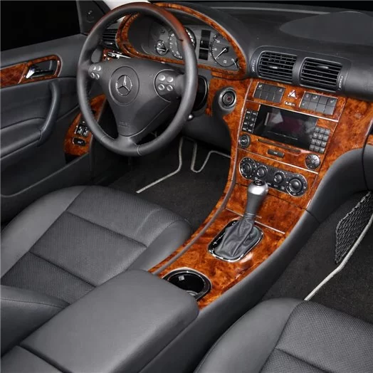 Mercedes C-Class W203 05.2005 Habillage Décoration de Tableau de Bord 15-Pièce Mercedes C-Class W203 05.2005 Habillage Décoration de Tableau de Bord 15-Pièce