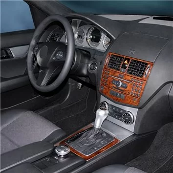 Mercedes C-Class W204 01.06-01.11 Mittelkonsole Armaturendekor Cockpit Dekor 11-Teile