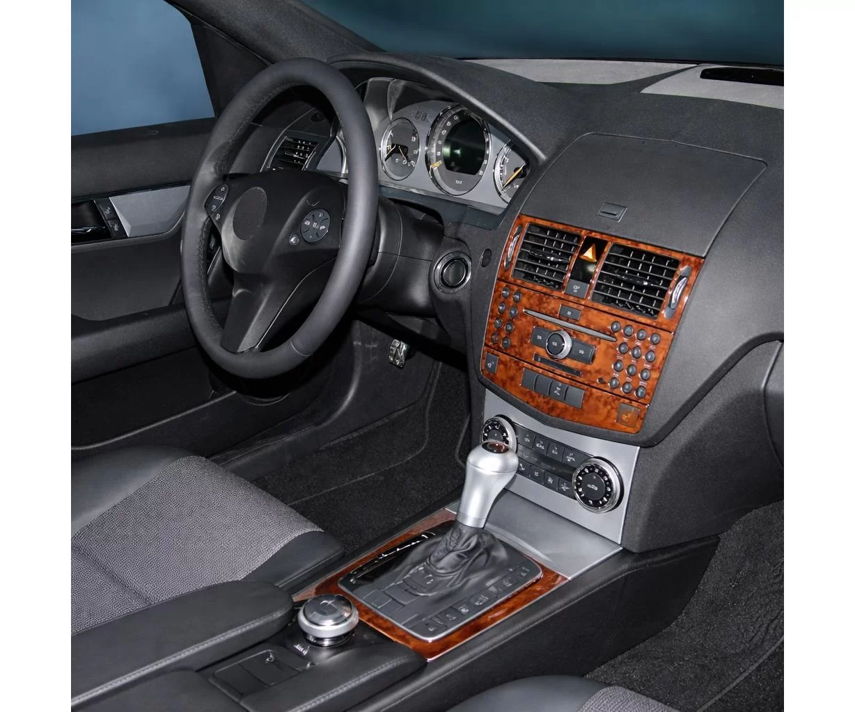 Mercedes C-Class W204 01.06-01.11 Mittelkonsole Armaturendekor Cockpit Dekor 11-Teile