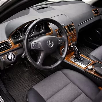 Mercedes C-Class W204 01.2006 Habillage Décoration de Tableau de Bord 17-Pièce