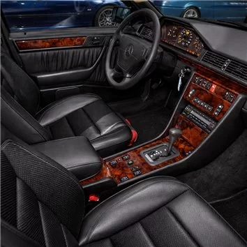 Mercedes E-Class W124 01.85-05.96 Habillage Décoration de Tableau de Bord 14-Pièce