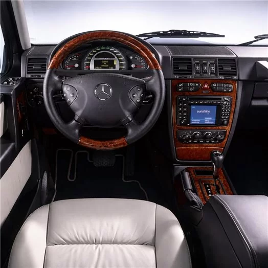 Mercedes G-Class X463 3D Interior Dashboard Trim Kit Dash Trim Dekor 25-Parts