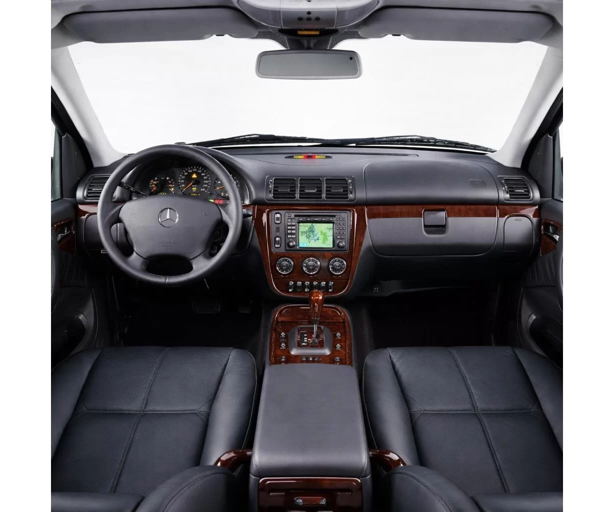 Mercedes ML-Class W163 01.2000 3D Inleg dashboard Interieurset aansluitend en pasgemaakt op he 21-Teile