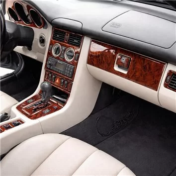 Mercedes SLK (R170) 1997-2004 Mascherine sagomate per rivestimento cruscotti 23-Decori