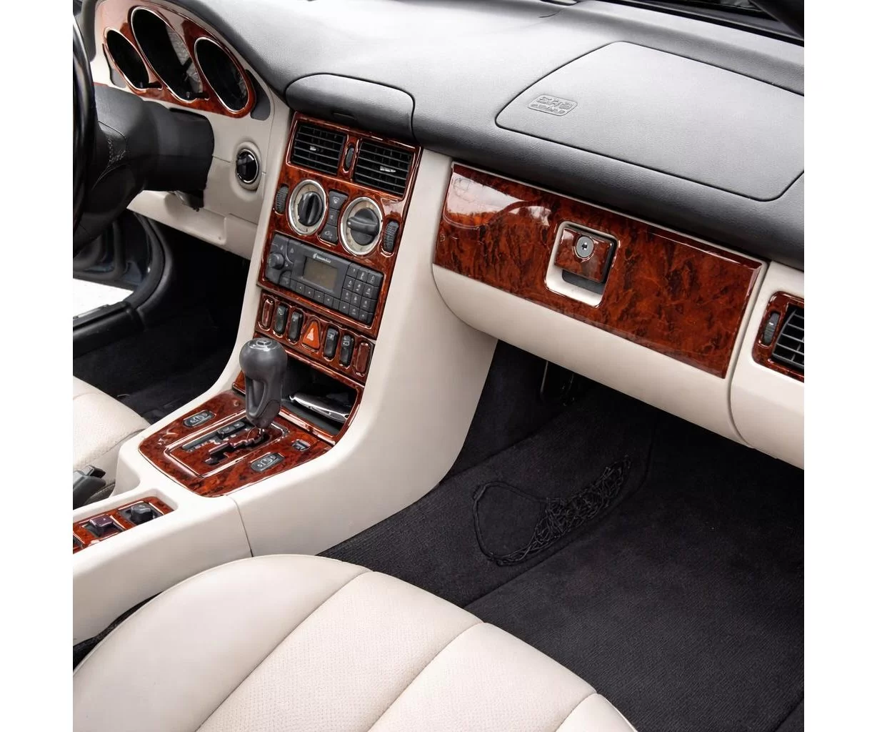 Mercedes SLK (R170) 1997-2004 Mascherine sagomate per rivestimento cruscotti 23-Decori