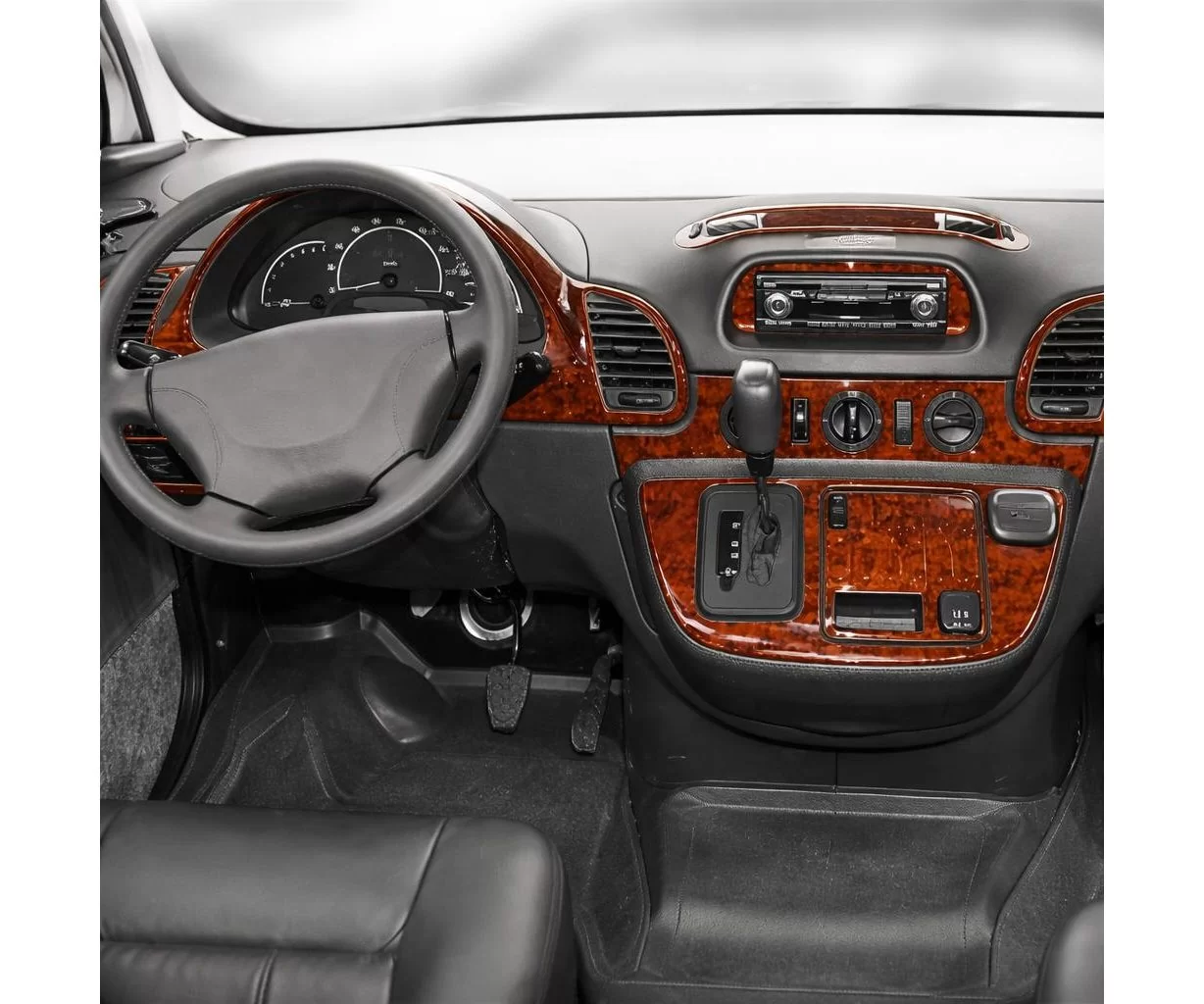 Mercedes Sprinter W903 Aut. 02.00-04.06 Mittelkonsole Armaturendekor Cockpit Dekor 27-Teile