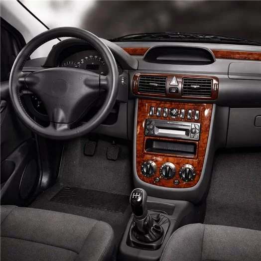 Mercedes Vaneo W414 10.01-09.06 Habillage Décoration de Tableau de Bord 3-Pièce