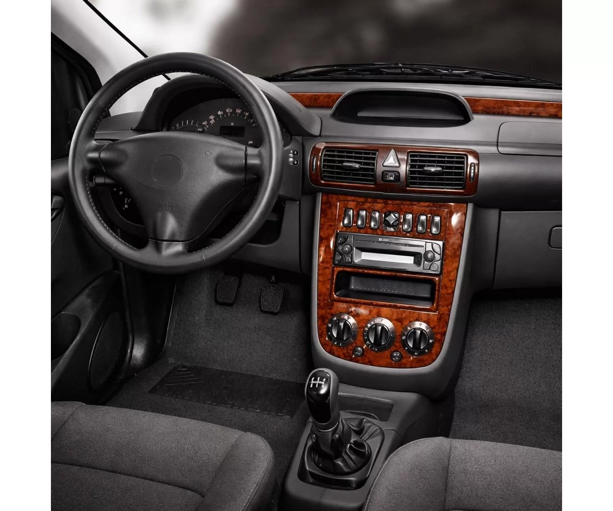 Mercedes Vaneo W414 10.01-09.06 Mascherine sagomate per rivestimento cruscotti 3-Decori