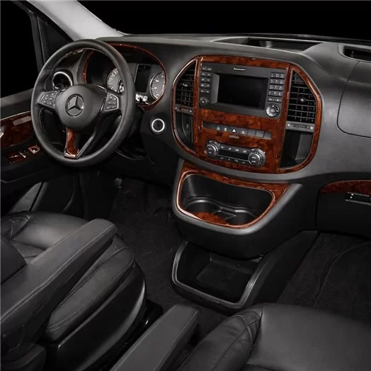 Mercedes Vito W447 01.2015 3D Interior Dashboard Trim Kit Dash Trim Dekor 21-Parts