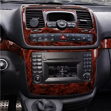 Mercedes Vito W639 2006-2014 Habillage Décoration de Tableau de Bord 2-Pièce