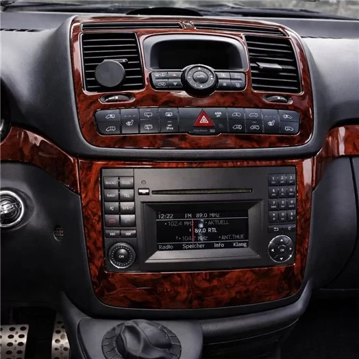 Mercedes Vito W639 2006-2014 3D Interior Dashboard Trim Kit Dash Trim Dekor 2-Parts