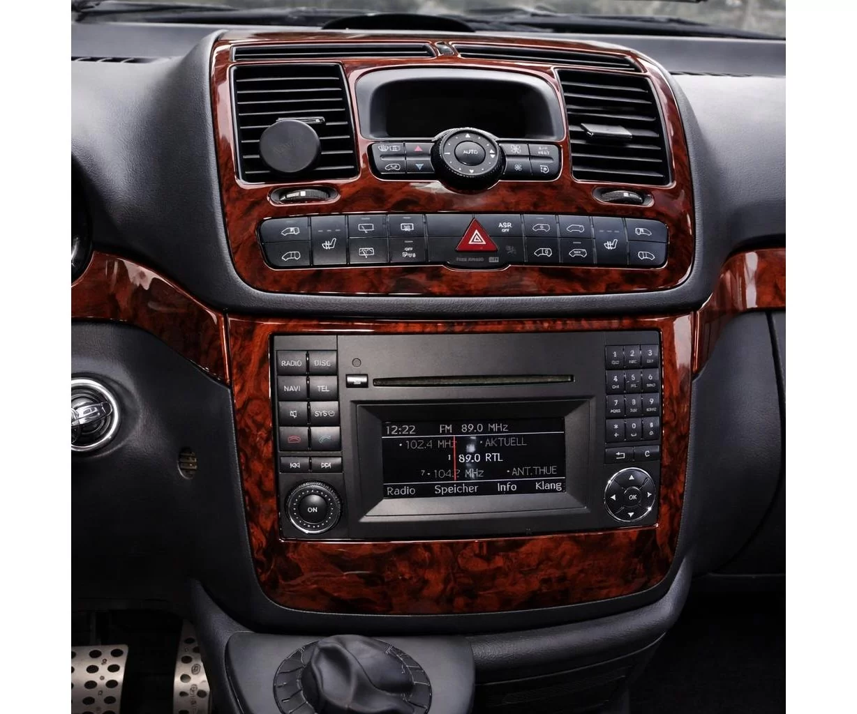 Mercedes Vito W639 2006-2014 Mascherine sagomate per rivestimento cruscotti 2-Decori