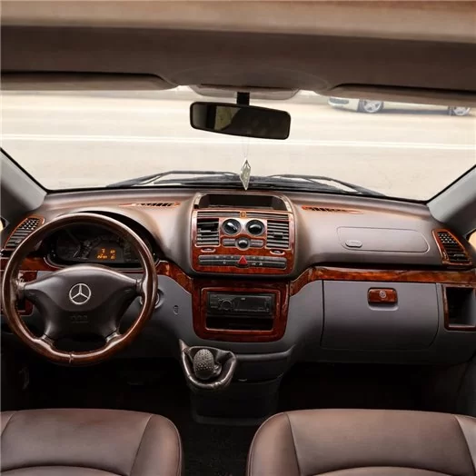 Mercedes Vito W639 01.2006 Mittelkonsole Armaturendekor Cockpit Dekor 22-Teile