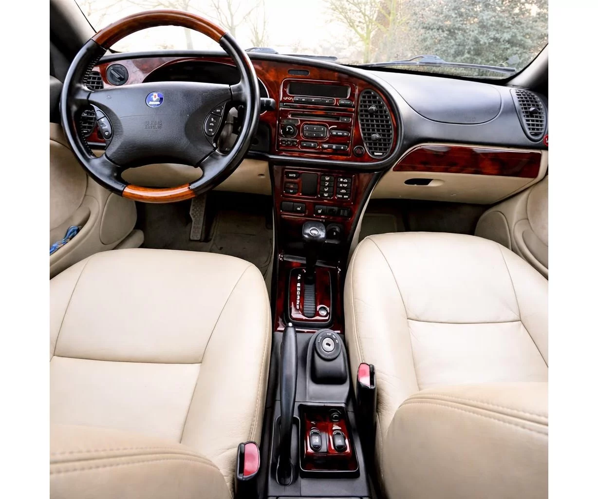Saab 9-3 1999-2002 Manual Gearbox, With Compact Casette player, Without OEM, 20 Parts set BD Interieur Dashboard Bekleding Volho