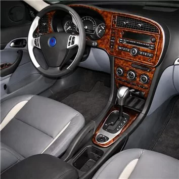 Saab 9-3 2007-UP Full Set, Automatic Gear, Without NAVI BD Interieur Dashboard Bekleding Volhouder