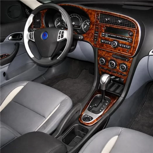 Saab 9-3 2007-UP Full Set, Automatic Gear, Without NAVI BD Interieur Dashboard Bekleding Volhouder Saab 9-3 2007-UP Full Set, Automatic Gear, Without NAVI BD Interieur Dashboard Bekleding Volhouder