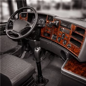 Scania R-Series R1 Reihe 05.04-09.09 3D Interior Dashboard Trim Kit Dash Trim Dekor 46-Parts