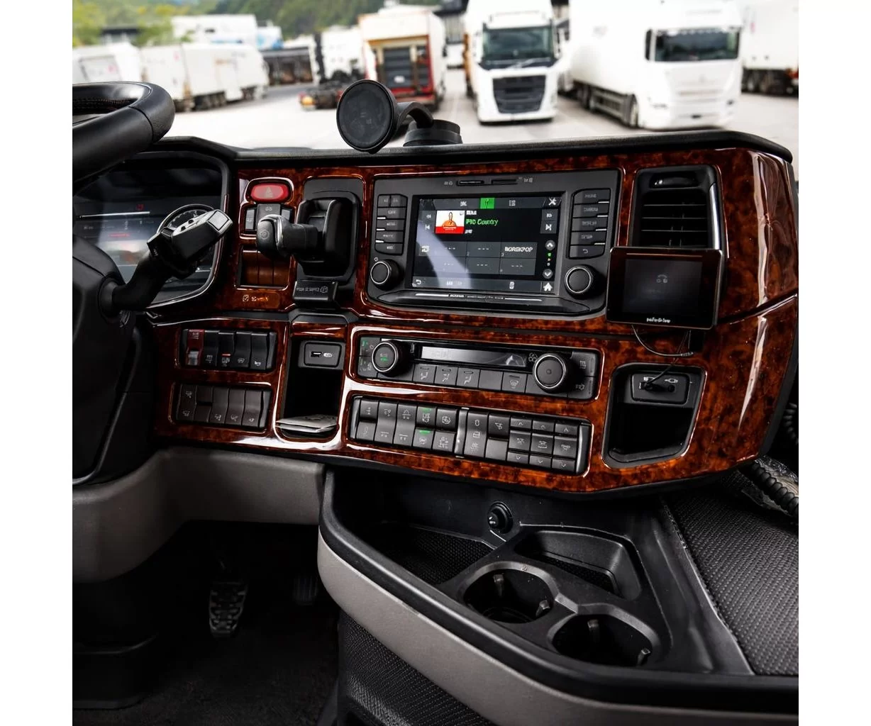 Scania NG-Series ab 2016 3D Bsic Inleg dashboard Interieurset aansluitend en pasgemaakt op he 12-Teile