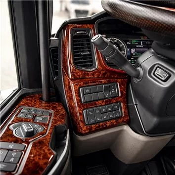 Scania NG-Series ab 2016 3D Interior Dashboard Trim Kit Dash Trim Dekor 17-Parts