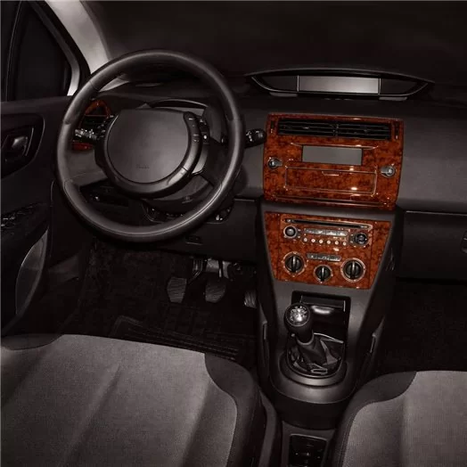 Citroen C4 06.04-09.10 3D Interior Dashboard Trim Kit Dash Trim Dekor 18-Parts