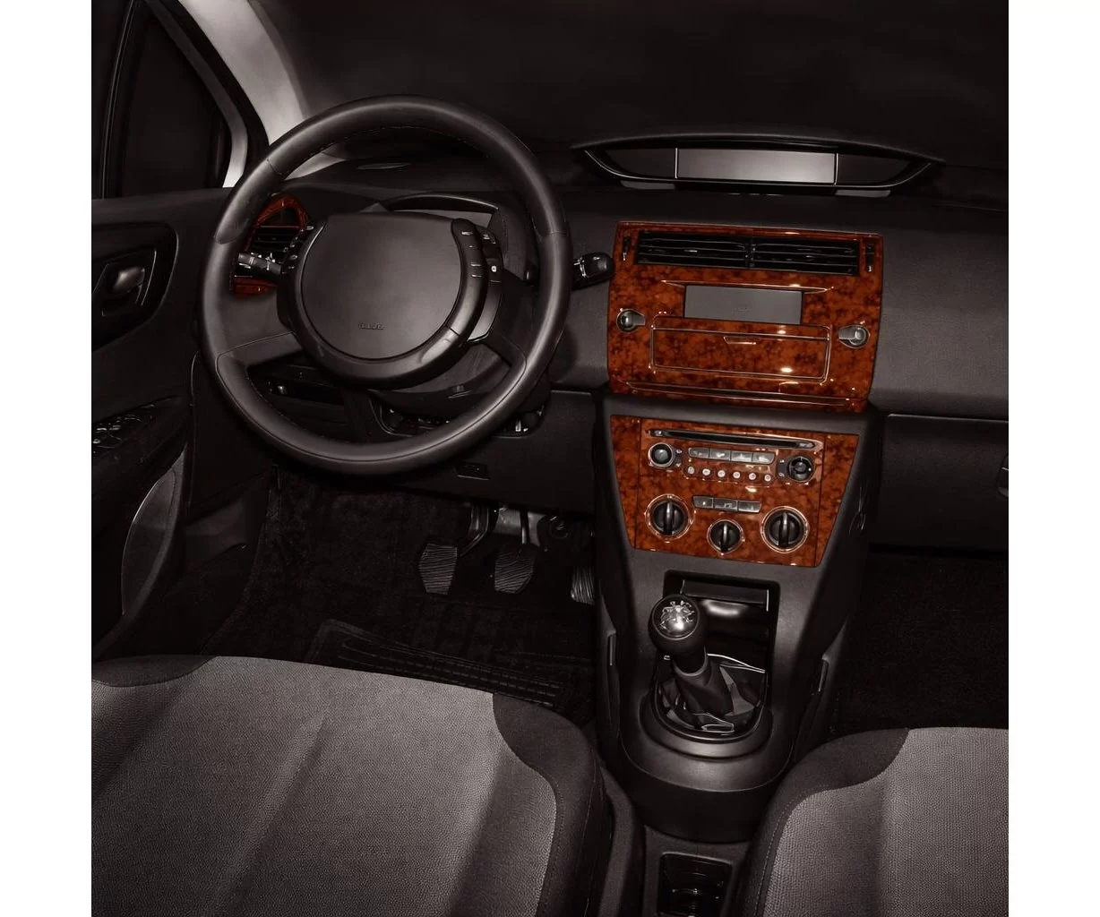 Citroen C4 06.04-09.10 Mittelkonsole Armaturendekor Cockpit Dekor 18-Teile