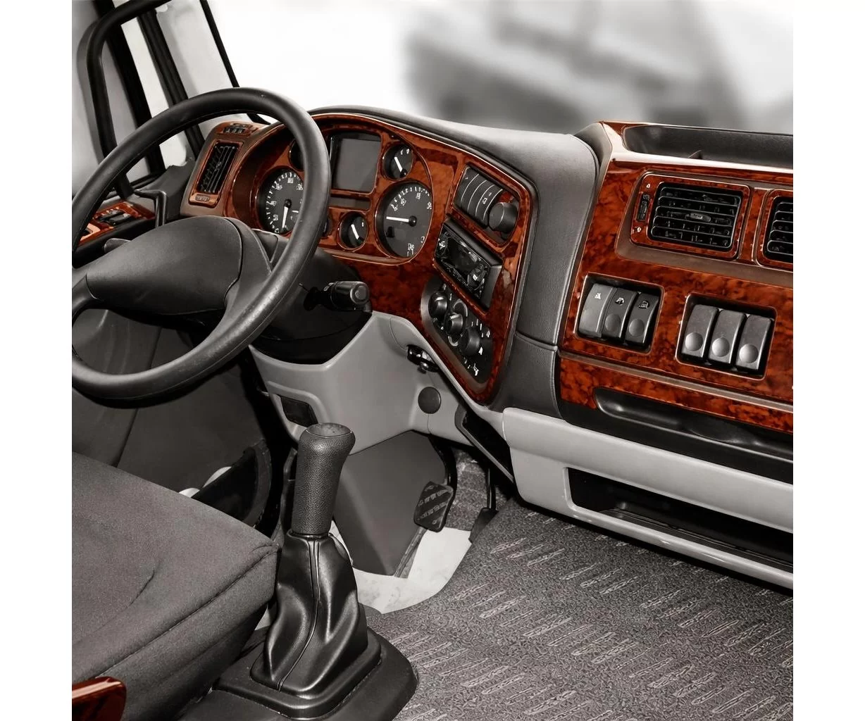 Daf LF 03.2001 3D Inleg dashboard Interieurset aansluitend en pasgemaakt op he 23-Teile