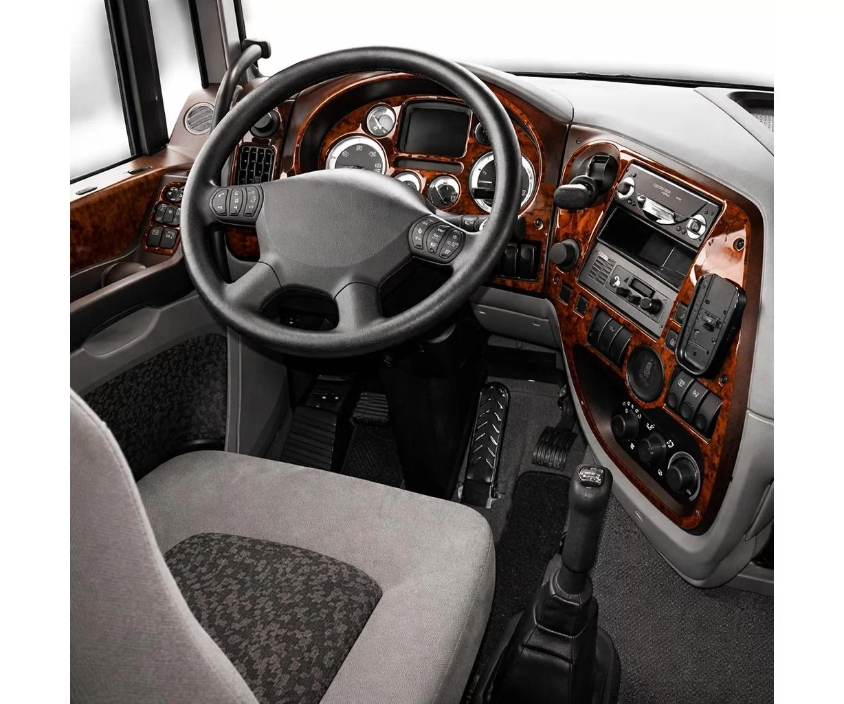 Daf XF 11.02-12.05 3D Inleg dashboard Interieurset aansluitend en pasgemaakt op he 18-Teile