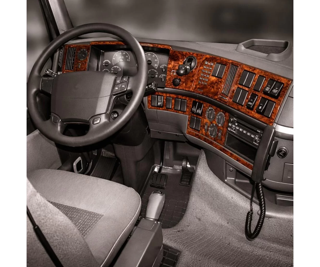 Volvo FH12 FH16 FM Vers 04.02-12.12 Mascherine sagomate per rivestimento cruscotti 23-Decori Volvo FH12 FH16 FM Vers 04.02-12.12 Mascherine sagomate per rivestimento cruscotti 23-Decori