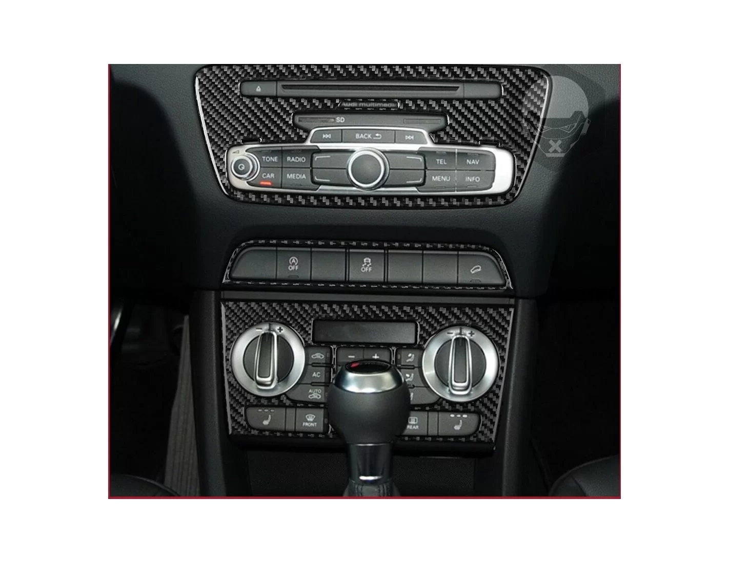 Audi Q3 ab 2015 3M 3D BASIC Interior Kit Rivestimento Cruscotto all'interno del veicolo Cruscotti personalizzati 28-Decori