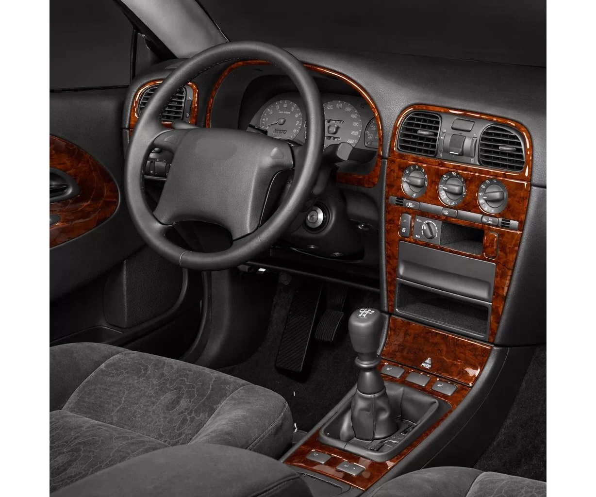 Volvo S 40-V 40 03.96-03.00 3D Interior Dashboard Trim Kit Dash Trim Dekor 18-Parts