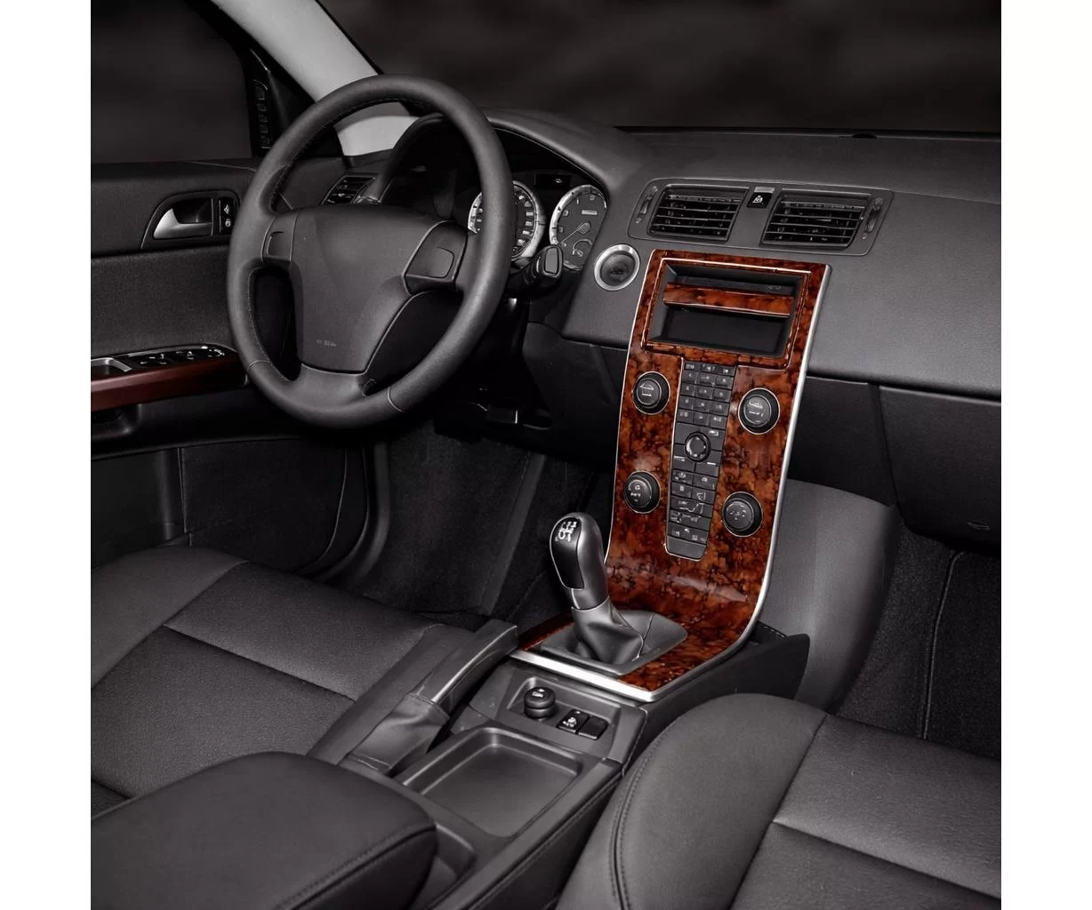 Volvo S 40-V 50-C 30 06.2003 Mascherine sagomate per rivestimento cruscotti 13-Decori