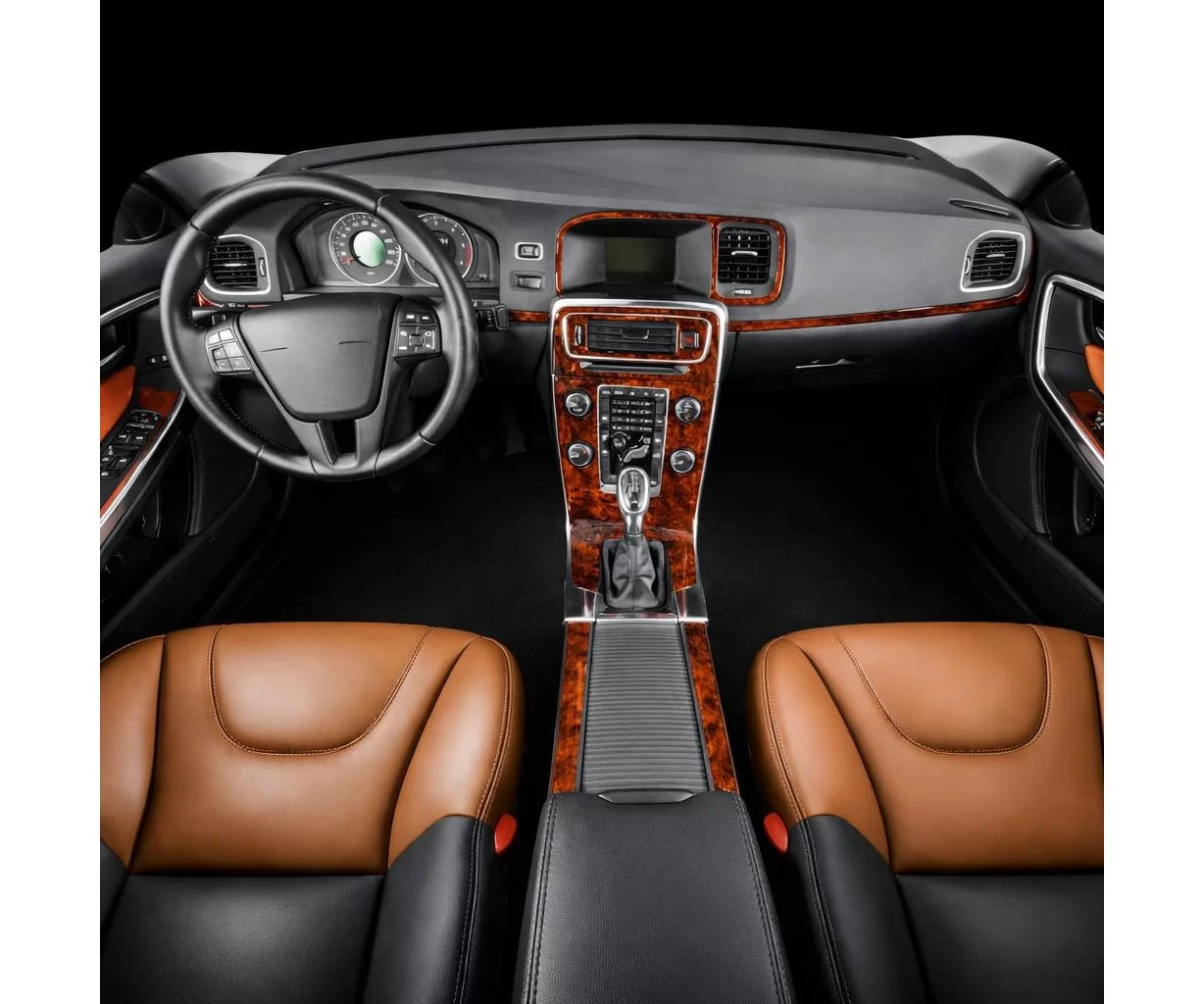 Volvo S 60 01.2012 Mascherine sagomate per rivestimento cruscotti 12-Decori Volvo S 60 01.2012 Mascherine sagomate per rivestimento cruscotti 12-Decori